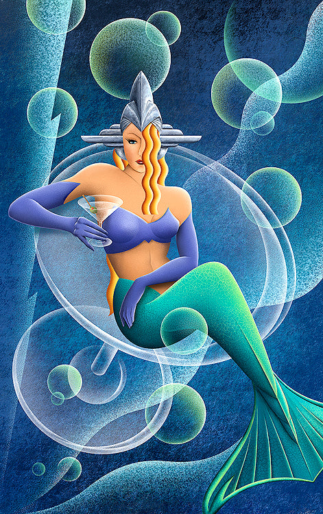 Sapphire Mermaid Martini
